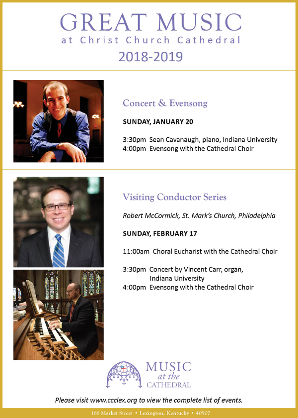 Concert & Evensong Christ Church Cathedral Lexington KY