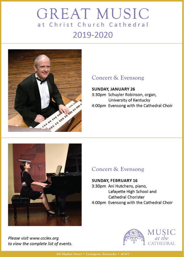 Concert & Evensong Christ Church Cathedral Lexington KY