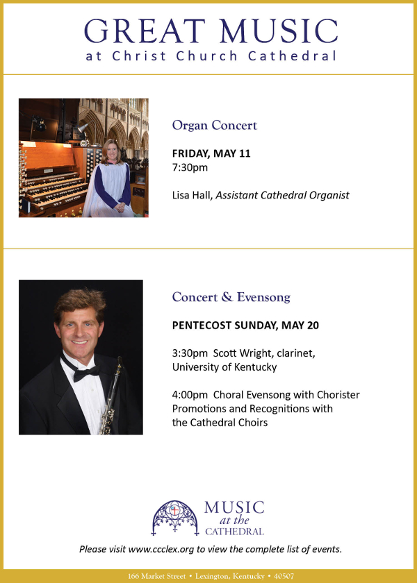 Concert & Evensong Christ Church Cathedral Lexington KY